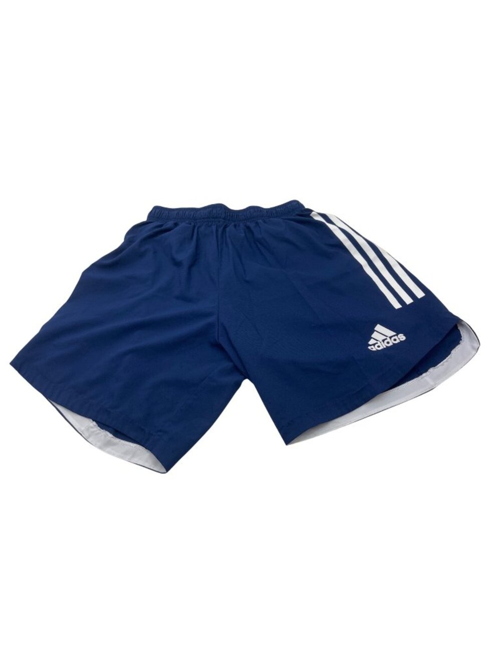 Adidas Primegreen Blue Shorts With White Stripe Logo Mens Medium Athletic Fit